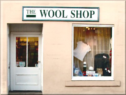 Picture outside the Wool Shop