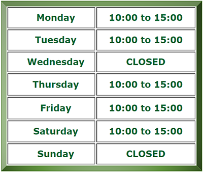 New Opening Times